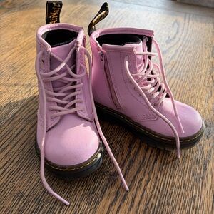 Dr. Martens Toddler Pink Lace Up Boots Size 7